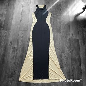 Dress-in-a-dress silhouette fitted dress